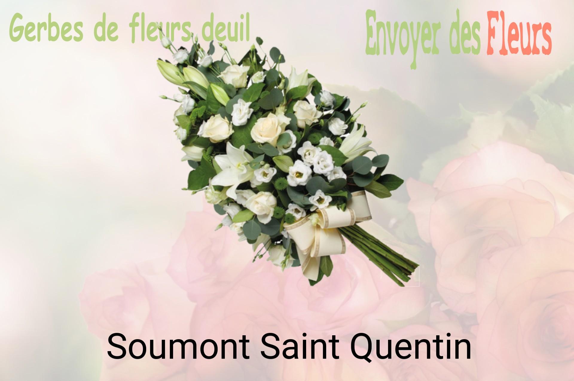 Gerbe de fleurs de deuil livrée à Soumont-Saint-Quentin
